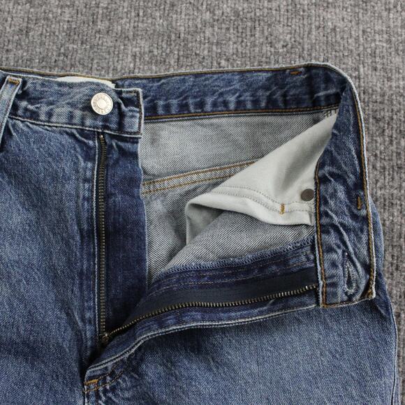 Agolde Jeans Womens 28 Pinch High Rise Straight Leg Raw Hem Denim Blue Casual - Picture 7 of 15